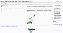 Desktop Screenshot of doornbos.tweb.nl